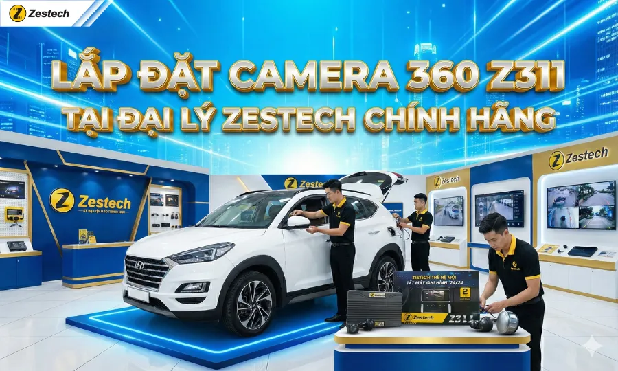 Lắp đặt Camera 360 Zestech Z311 chính hãng