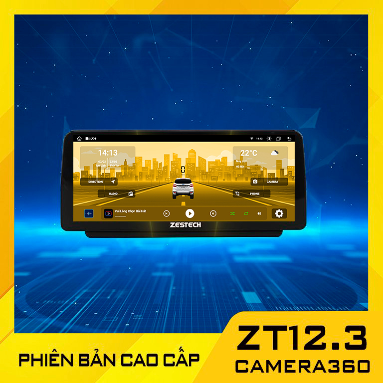 ZT12.3 bản cao cấp camera 360