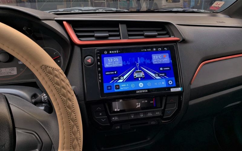 Lắp đặt màn hình android Honda Brio 2022