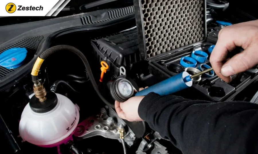 Bước 2 Vệ sinh hệ thống làm mát của xe