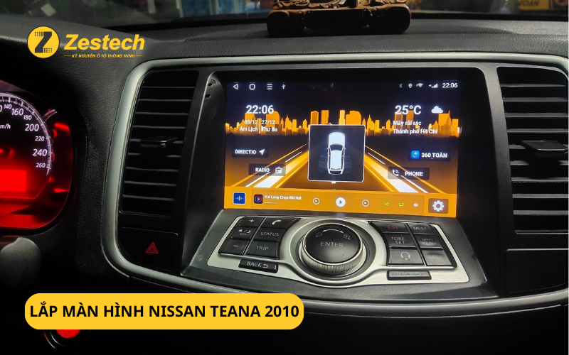 Bảng giá lắp màn hình Nissan Teana 2010