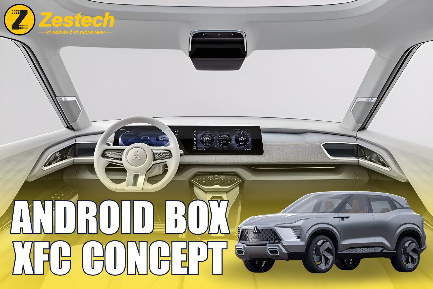 Lắp Android Box cho xe Mitsubishi XFC Concept