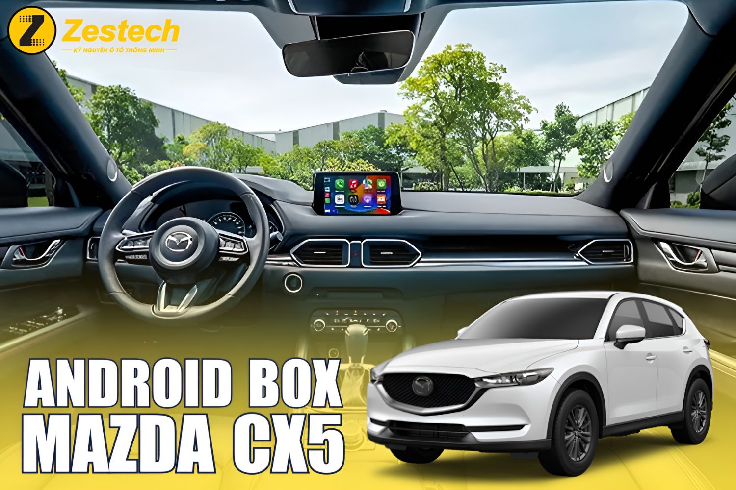 Lắp Android Box cho xe Mazda CX5