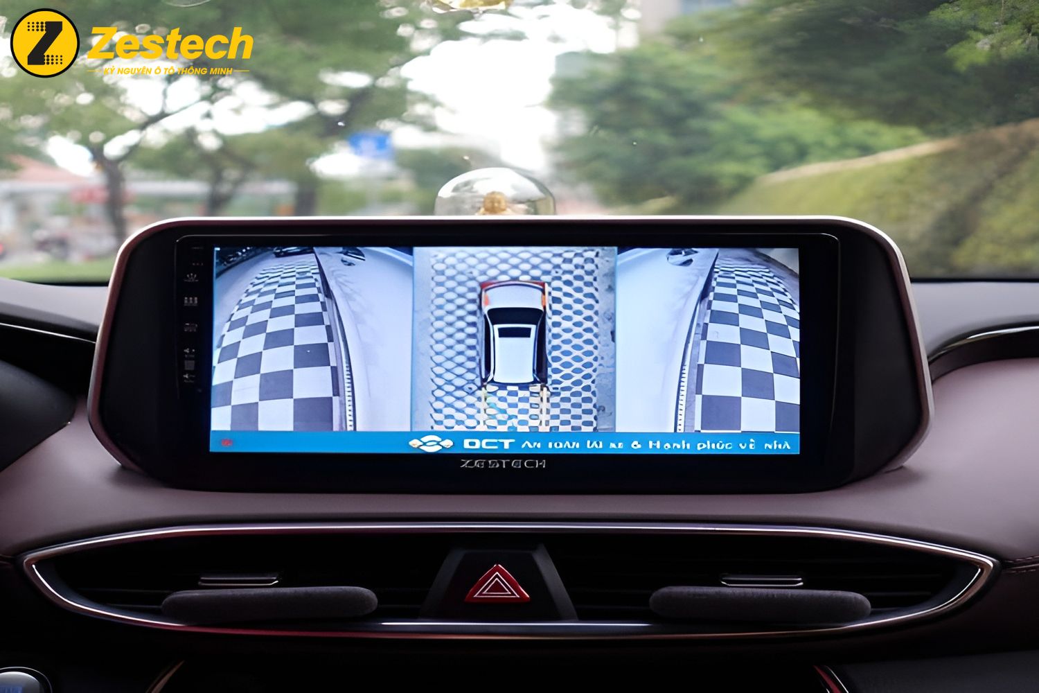 Màn hình Android cho xe Hyundai Santafe cho chất lượng hiển thị tuyệt vời