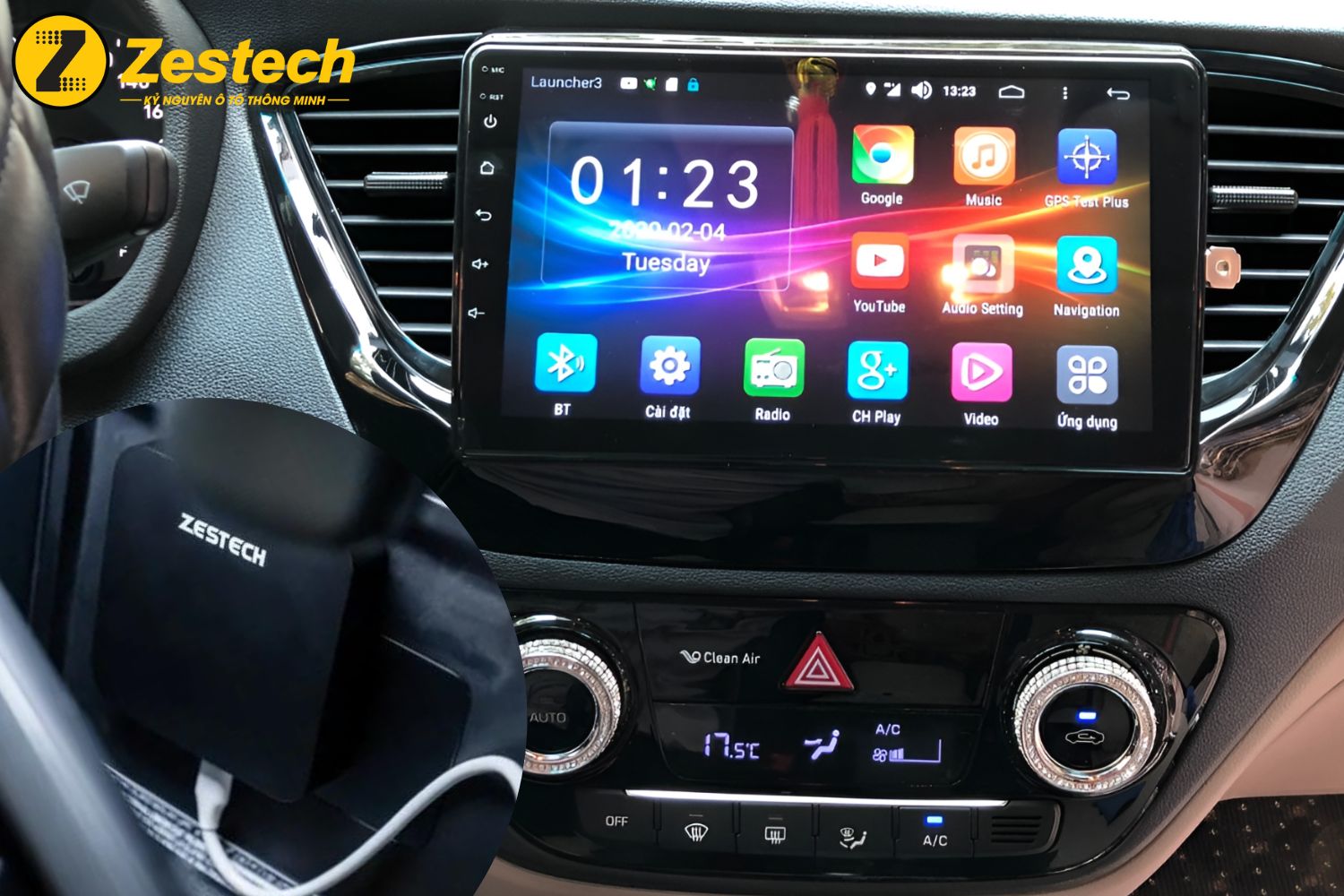 Điều khiển Android Box cho xe Hyundai Accent bằng giọng nói
