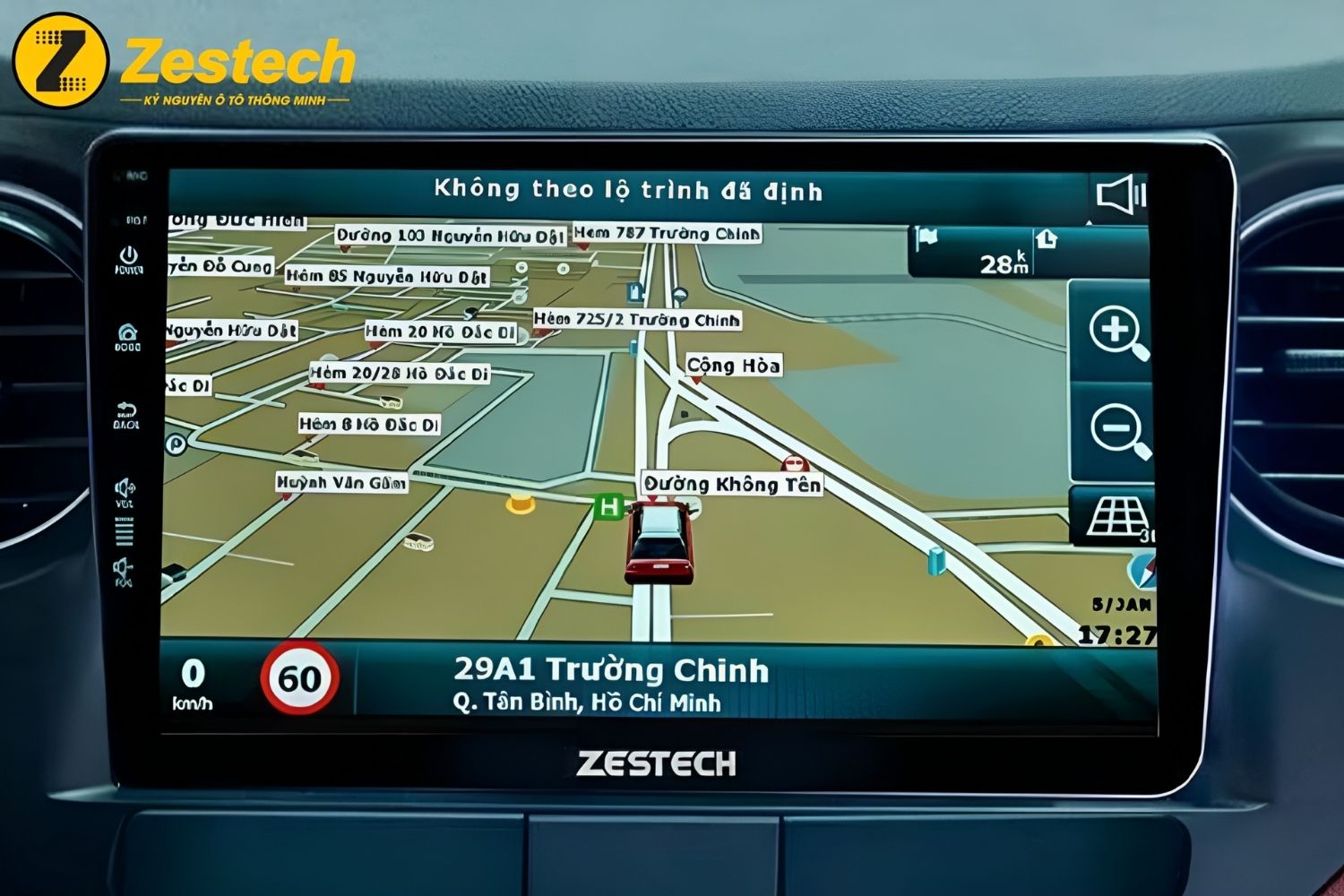 Màn hình Android cho xe Hyundai i10 tích hợp 3 loại bản đồ dẫn đường tiện lợi