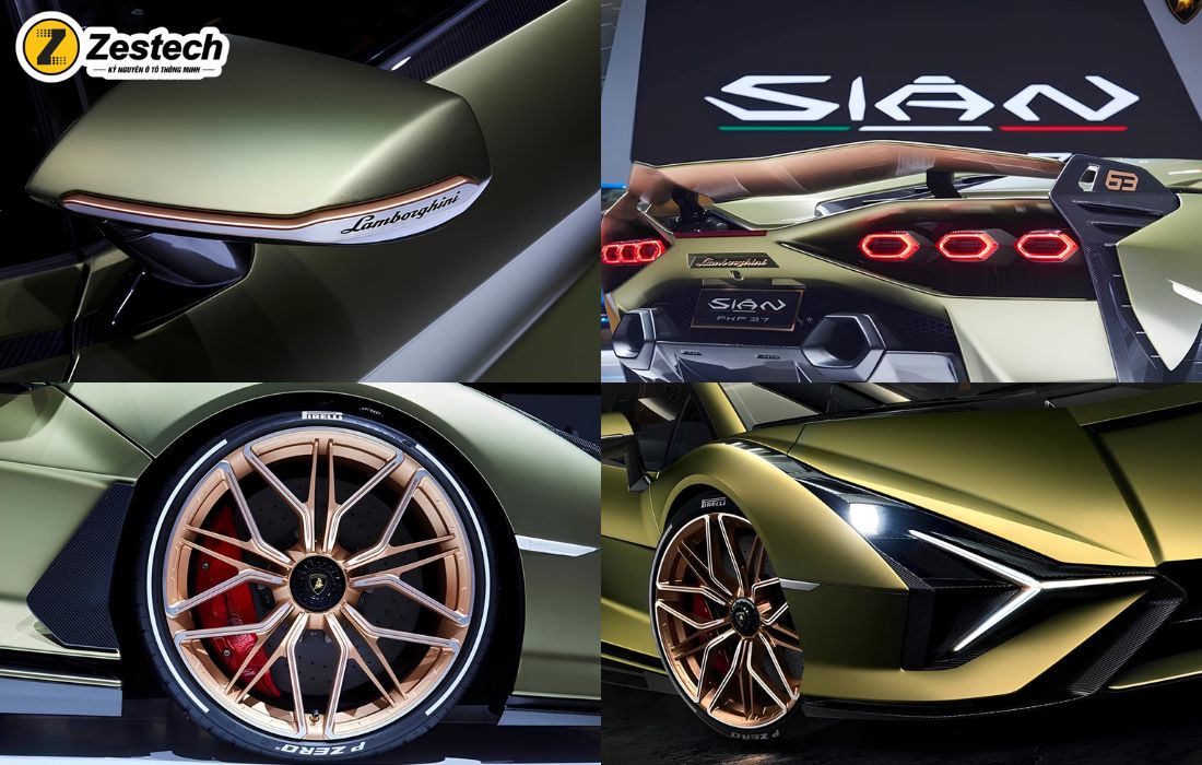Từng đường nét Lamborghini Sian đều được thiết kế tỉ mỉ
