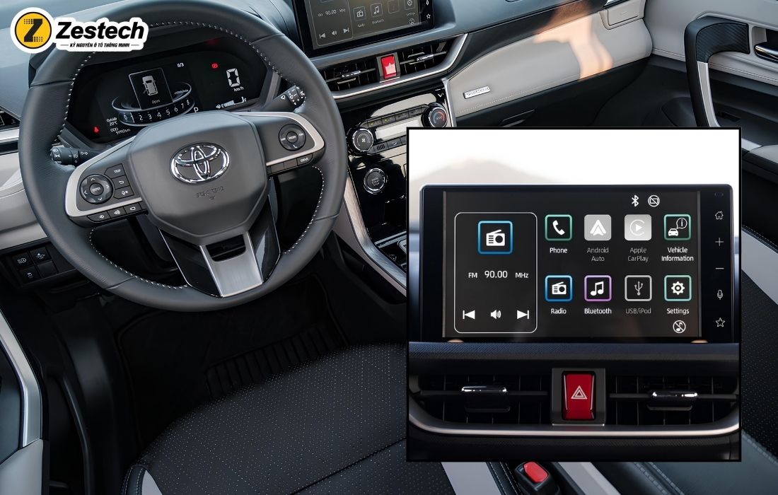Toyota Veloz 2022 được trang bị hệ thống giải trí rất hiện đại