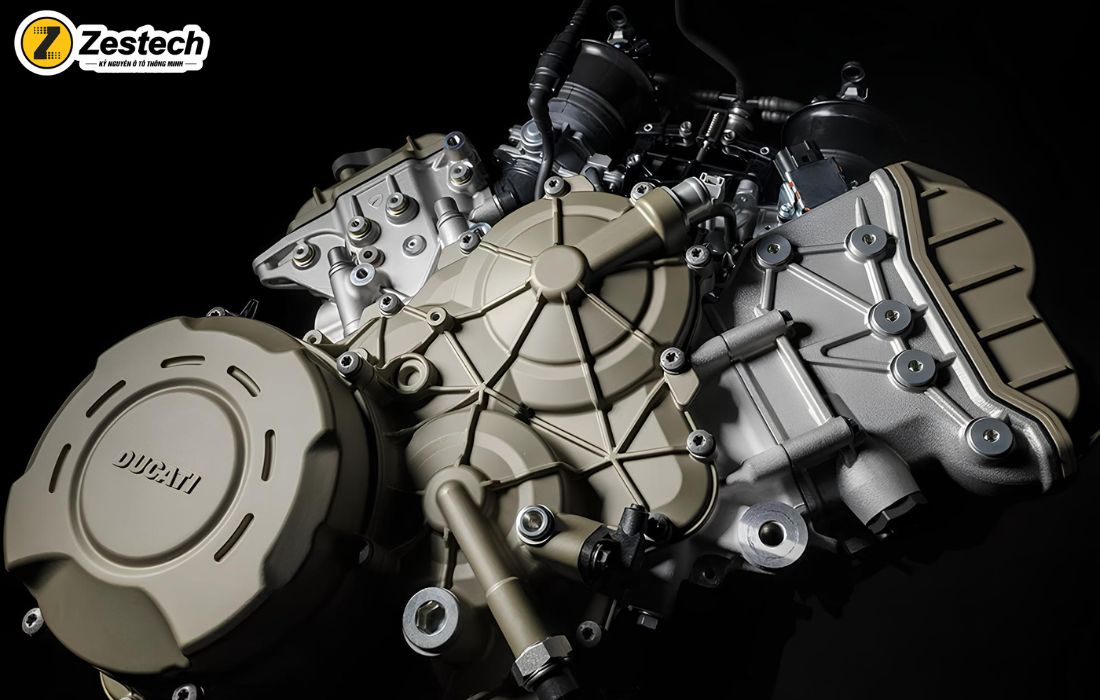 Ducati Panigale V4 trang bị khối động cơ Desmosedici Stradale 90 ° V4