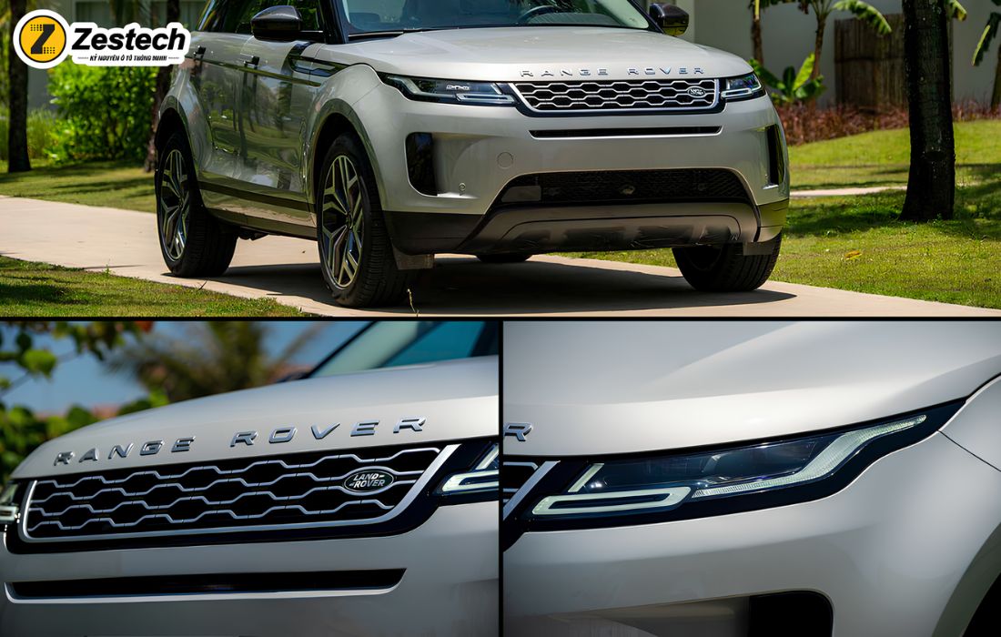 Thiết kế đầu xe Range Rover Evoque 2015 tròn trịa, hiện đại