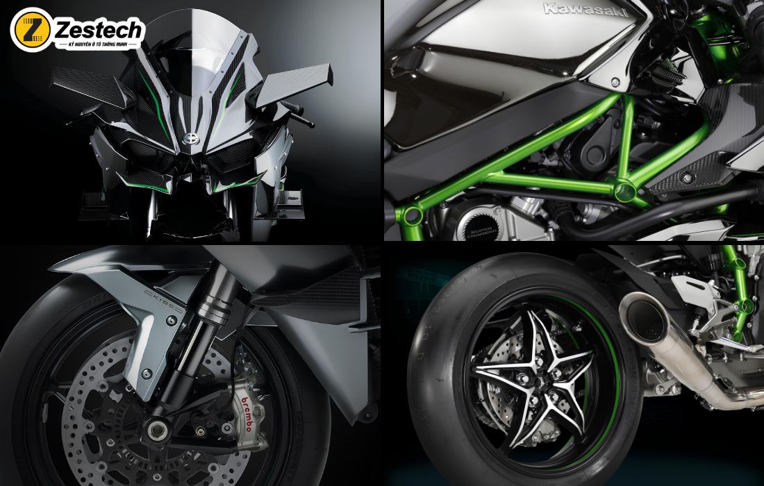 Kawasaki Ninja H2R được sơn 1 lớp sơn có khả năng tự phục hồi vết xước