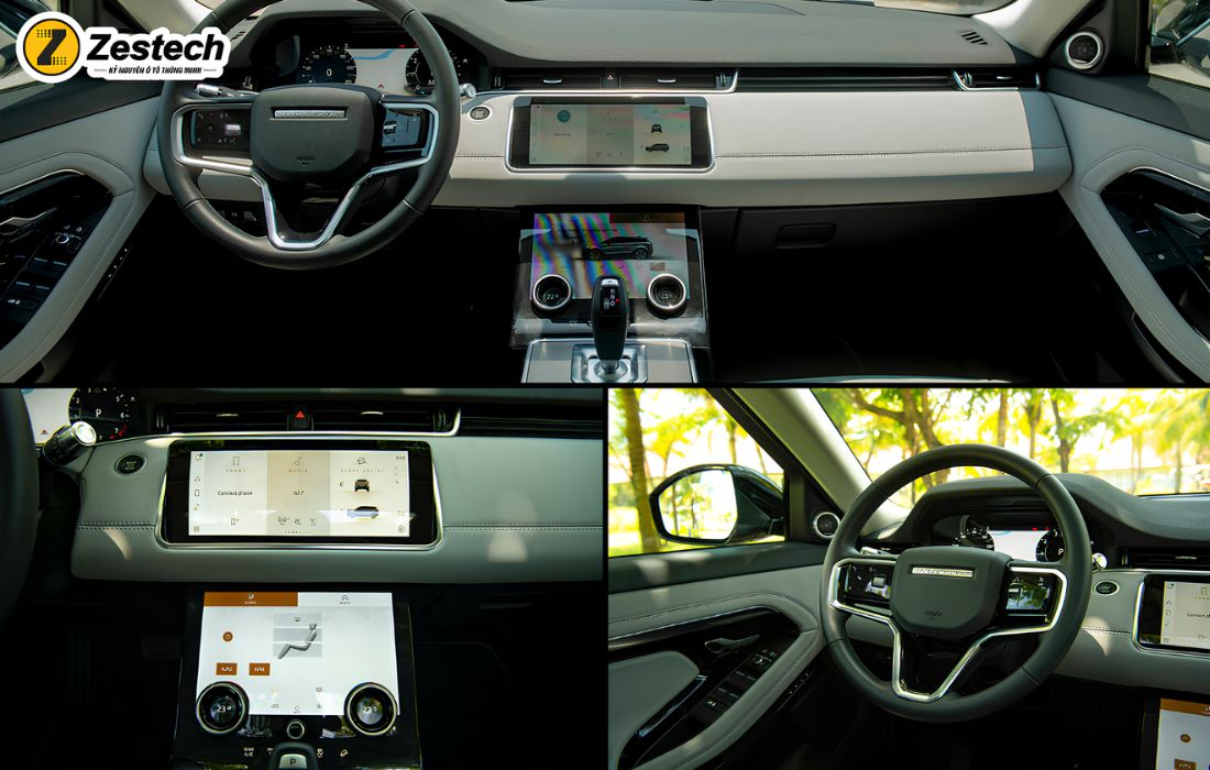 Thiết kế khoang lái Range Rover Evoque 2015 hiện đại, tiện nghi