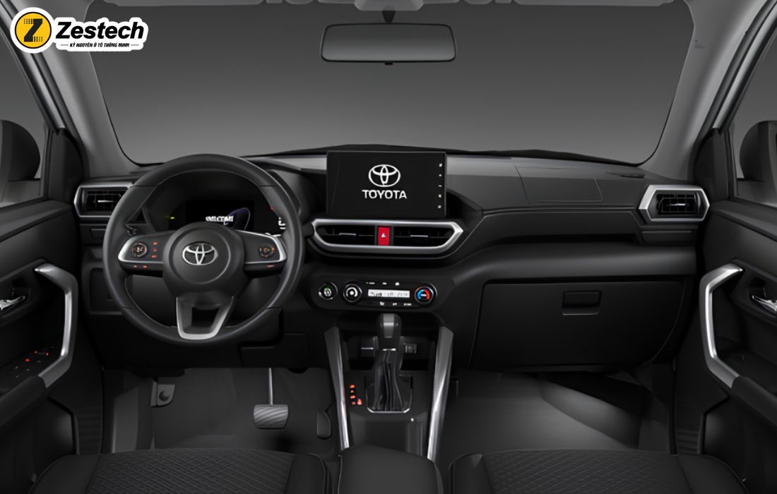 Toyota Raize 2022 có khoang nội thất được bố trí hình học
