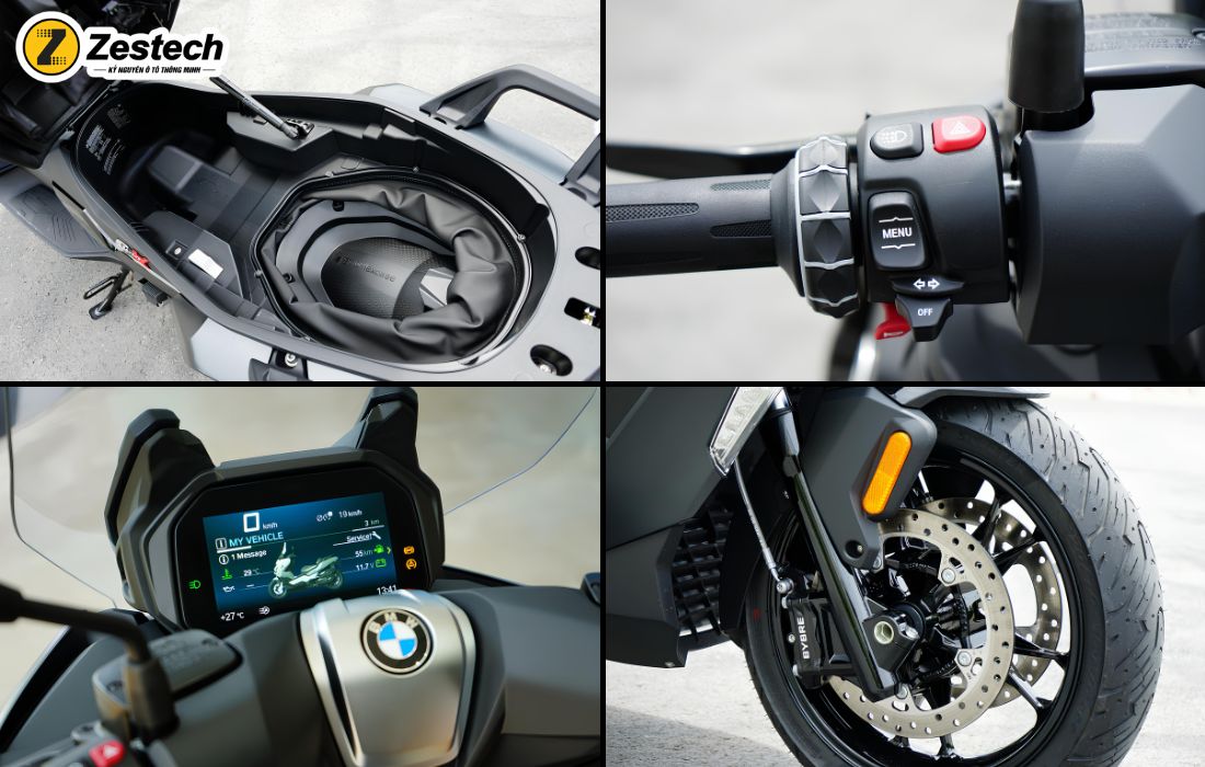 BMW C400X được trang bị tiện ích và an toàn hàng đầu