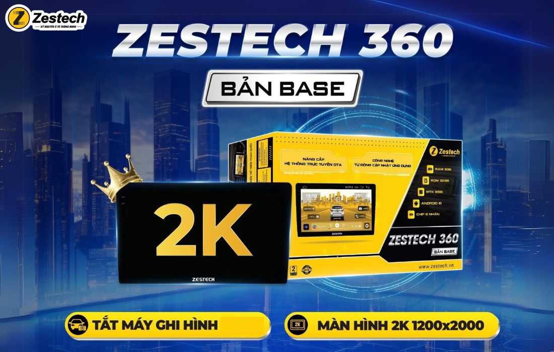 Màn hình Zestech 360 Base có độ phân giải 2K