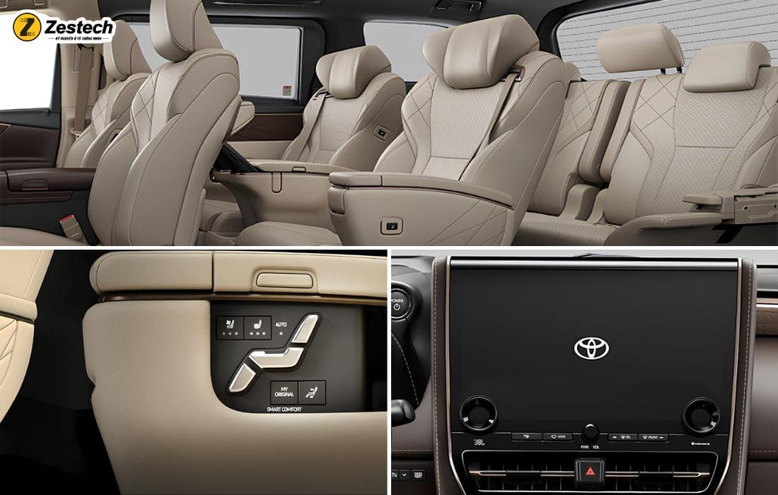 Chiếc vô lăng của Toyota Alphard được thiết kế theo phong cách cổ điển với bốn chấu