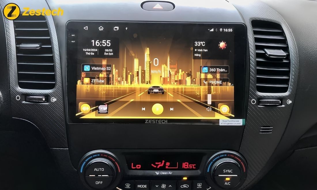 Đánh giá màn hình android ô tô Zestech