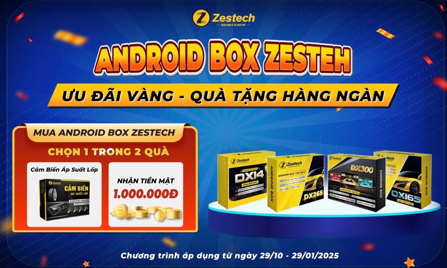 ANDROID BOX ZESTECH TUNG ƯU ĐÃI VÀNG – QUÀ TẶNG HÀNG NGÀN