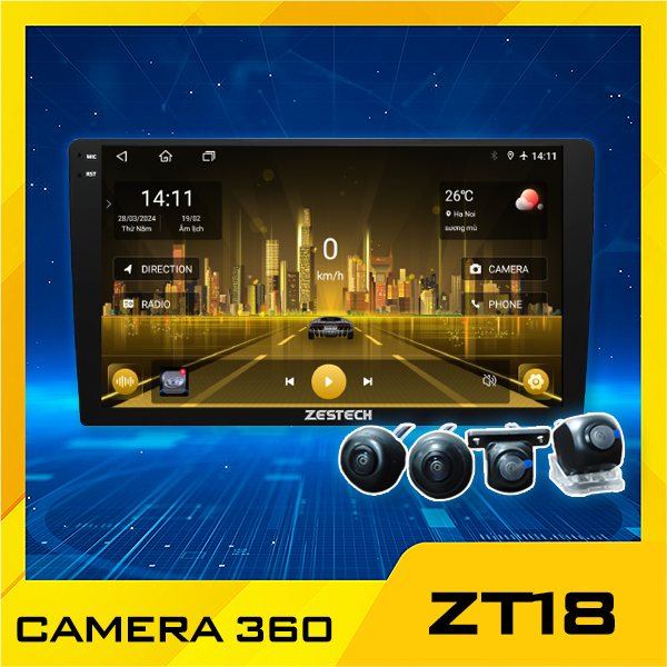 Màn hình Android Z18 360