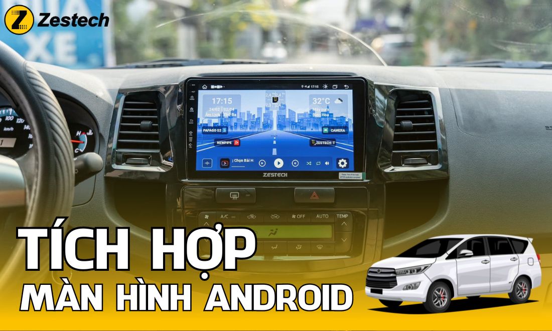 Tích hợp màn hình android ô tô với các thiết bị ngoại vi