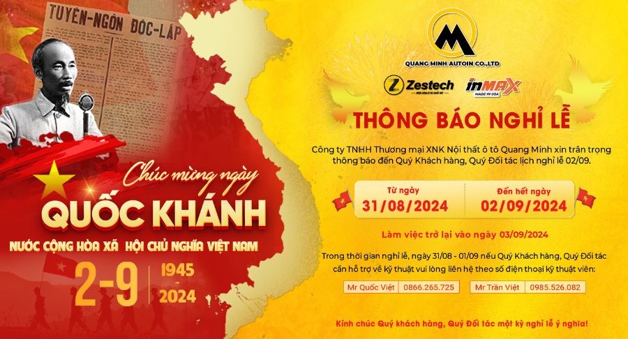 Lịch nghỉ lễ Quốc Khánh 2024