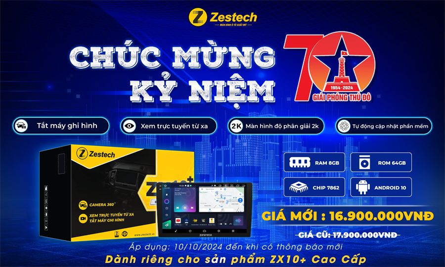 Giảm ngay 1 TRIỆU ĐỒNG khi mua màn hình ZX10+ BẢN CAO CẤP