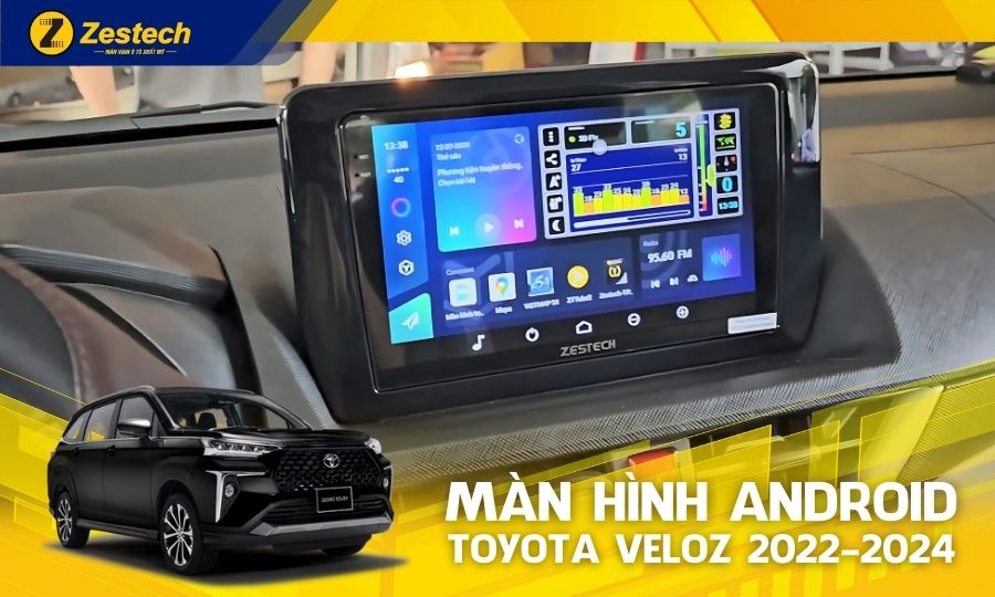 ZX10+ Bản Cao Cấp – Màn hình ô tô cho xe Toyota Veloz 2022-2024