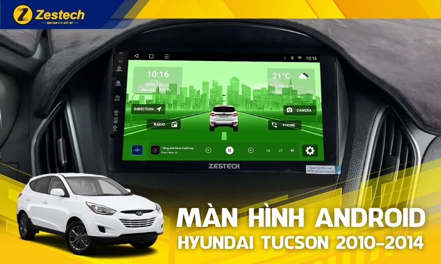 S100J – Màn hình ô tô cho xe Hyundai Tucson 2010-2014