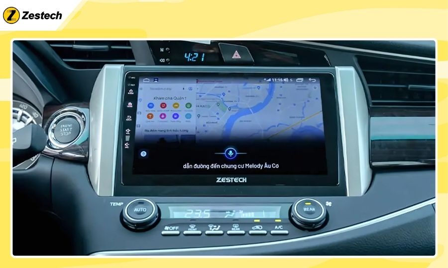 Màn hình ô tô cho xe Toyota Innova 2021 chính hãng Zestech - S100J tích hợp trợ lý ảo thông minh