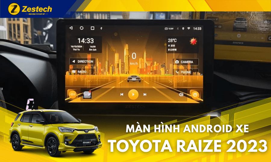 Z18 360 – Màn hình ô tô cho xe Toyota Raize 2023 chính hãng