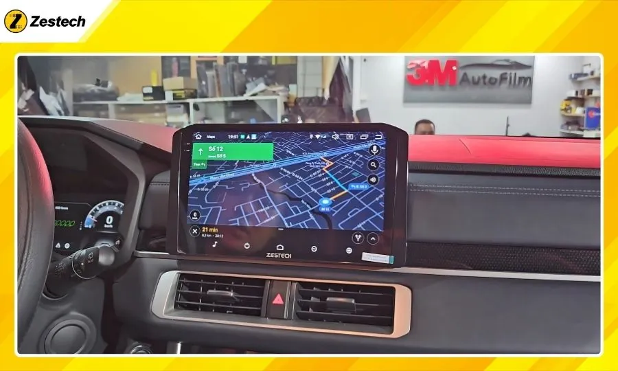 Màn hình ô tô cho xe Mitsubishi Xpander 2018-2024 tích hợp đa dạng bản đồ dẫn đường