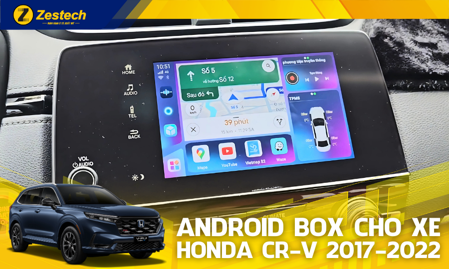 DX265 – Android Box cho xe Honda CR-V 2017-2022