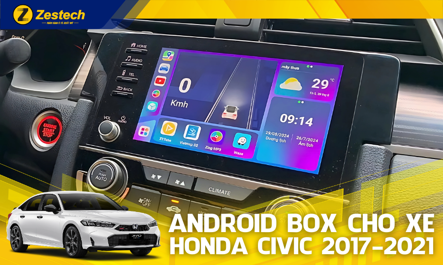 DX265 – Android Box cho xe Honda Civic 2017-2021