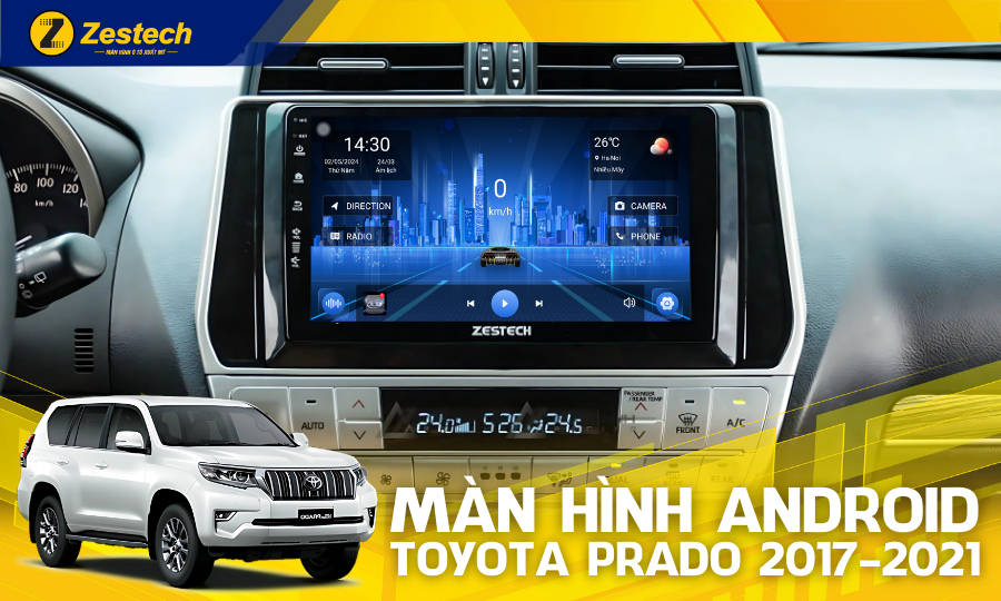 Z18 360 – Màn hình ô tô cho xe Toyota Prado 2017-2021