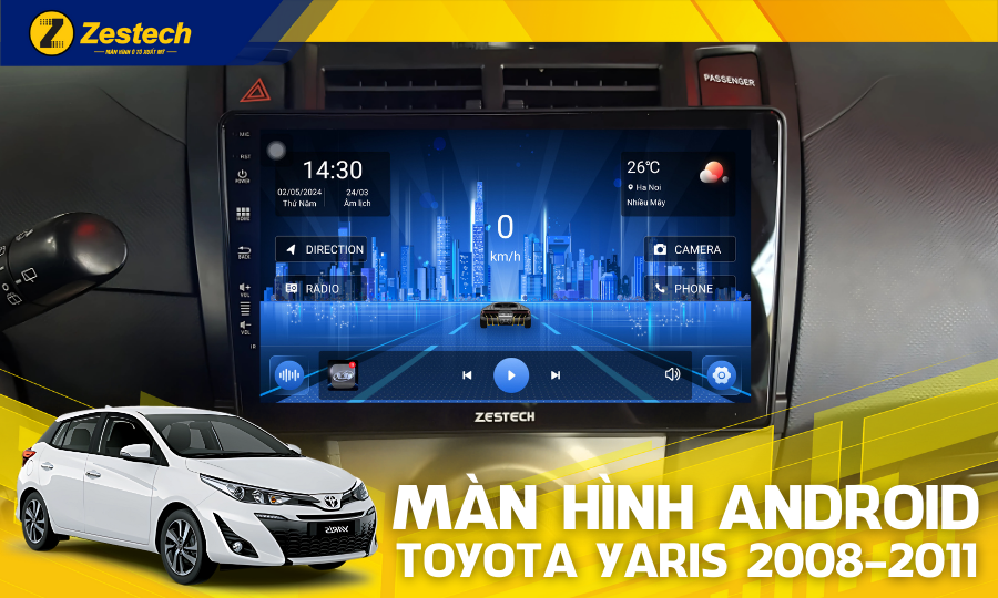 Z18 – Màn hình ô tô cho xe Toyota Yaris 2008-2011