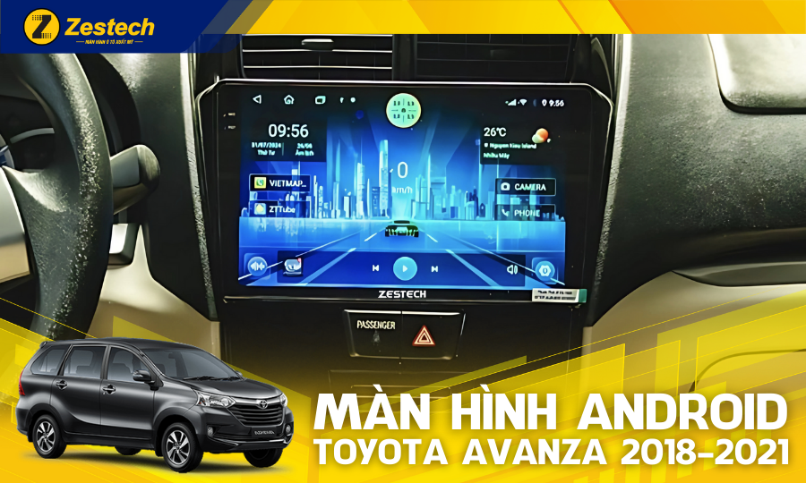 ZT360 Base – Màn hình ô tô cho xe Toyota Avanza 2018-2021