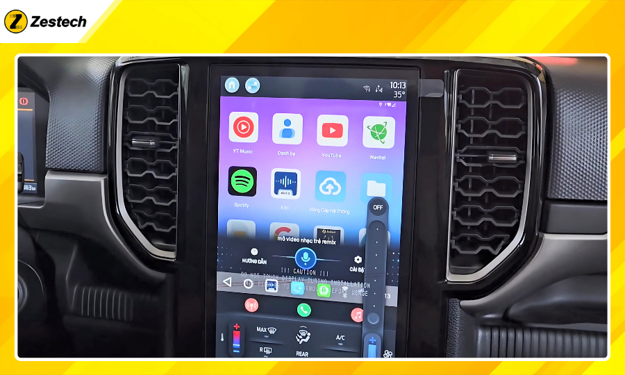 Ra lệnh bằng giọng nói với Android Box cho xe Ford Everest 2022-2024