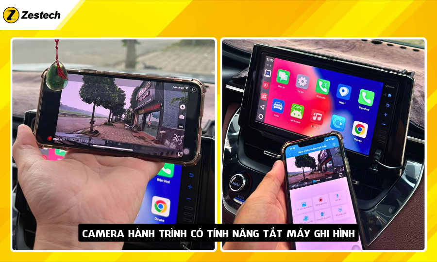 Android Box cho xe Toyota Cross 2020-2022 tích hợp camera hành trình ghi hình cả khi xe tắt máy