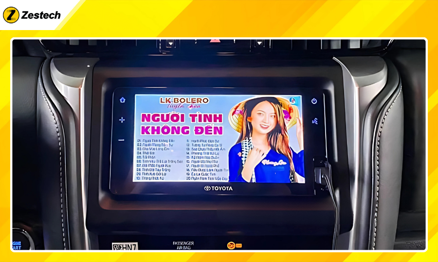 Nghe nhạc trên youtube với Android Box cho xe Toyota Fortuner 2017-2020