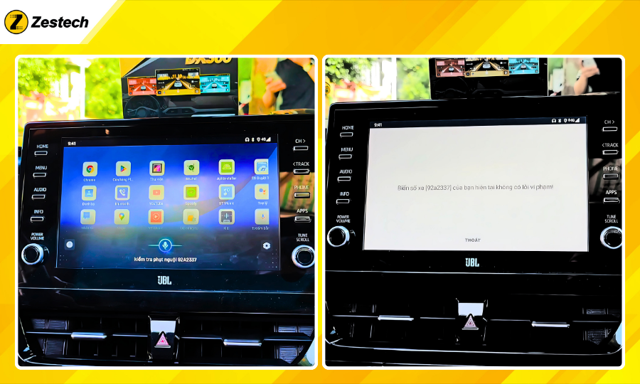 Kiểm tra phạt nguội đơn giản với Android Box cho xe Toyota Camry 2021-2024