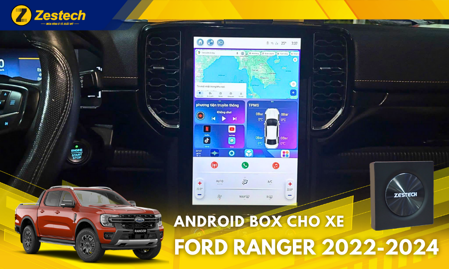 DX14 Plus Thế Hệ 2 – Android box cho xe Ford Ranger 2022-2024