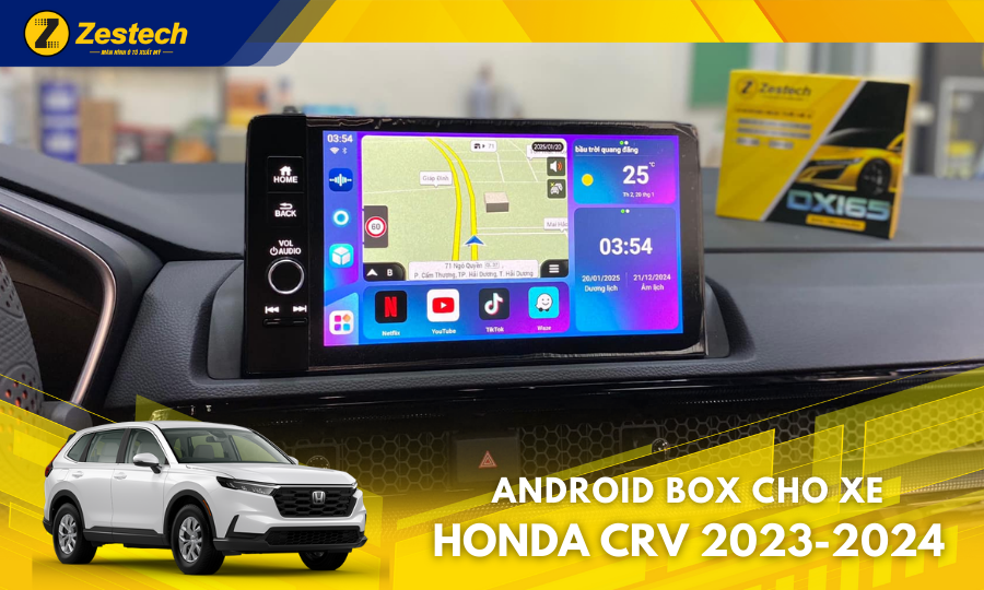 DX165 – Android Box cho xe Honda CRV 2023-2024