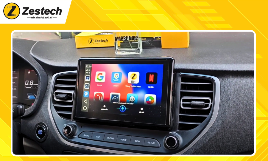 android-box-cho-xe-hyundai-accent-2019-2023-ra-lenh-giong-noi