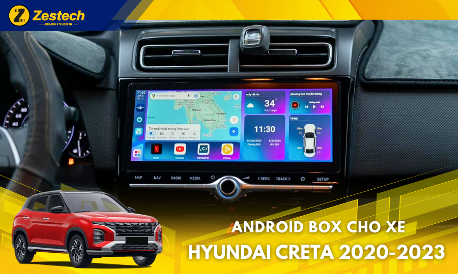 DX265 – Android Box cho xe Hyundai Creta 2020-2024