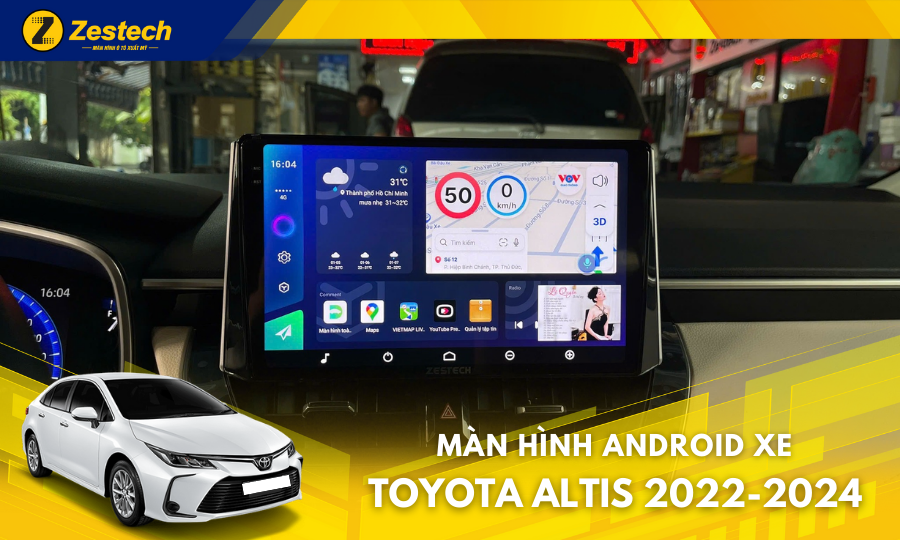 ZX10+ Bản Cao Cấp – Màn hình ô tô cho xe Toyota Altis 2022-2024