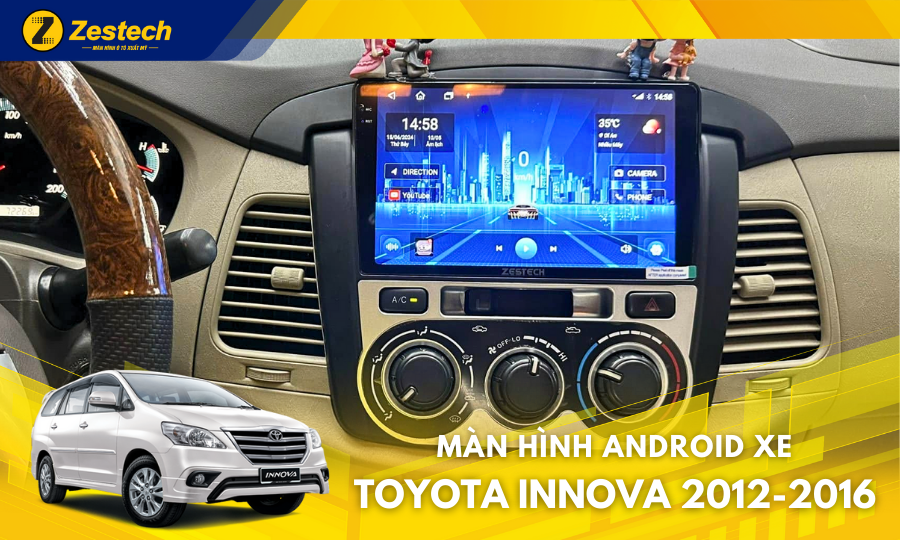 ZT360 Base – Màn hình ô tô cho xe Toyota Innova 2012-2016