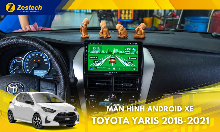 S100J – Màn hình ô tô cho xe Toyota Yaris 2018-2021