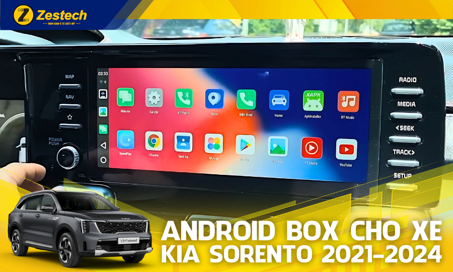 DX300 - Android Box cho xe Kia Sorento 2021-2024