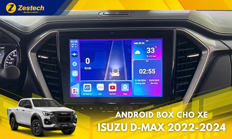 DX300 – Android Box cho xe Isuzu D-Max 2022-2024