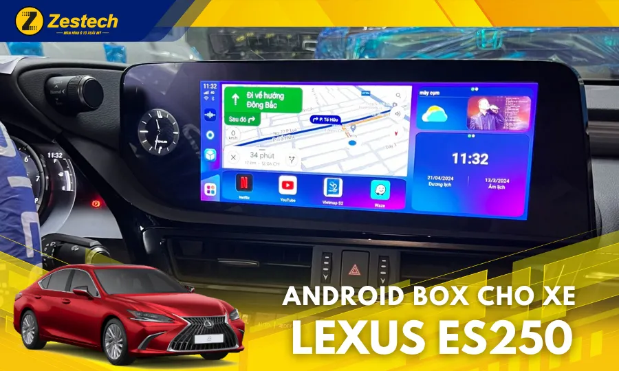 DX14 Plus – Android Box cho xe Lexus ES250